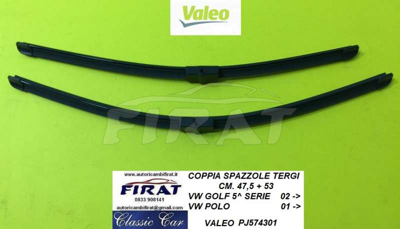 SPAZZOLE TERGI VW GOLF 5^ SERIE POLO 01-> (574301)